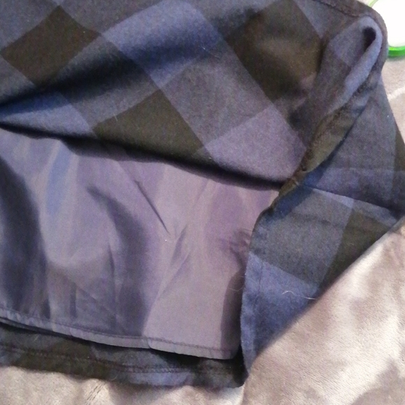 Checkered blue full skirt - Picture 5 of 6